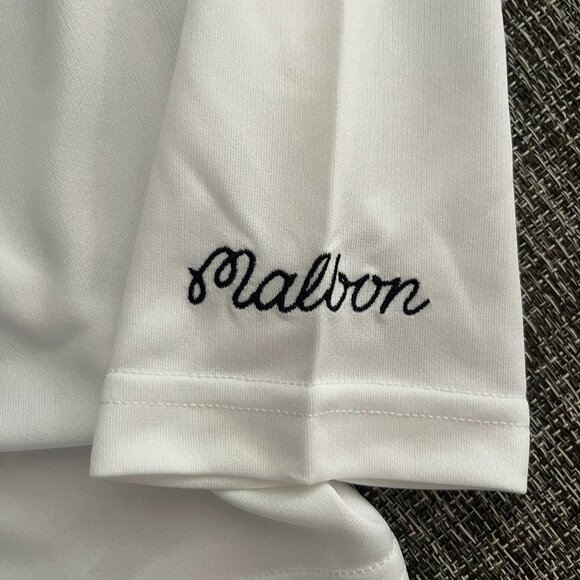 NWT Malbon Golf X HBO Curb Your Enthusiasm White 1/4 Zip Pullover Size XL - Picture 5 of 5